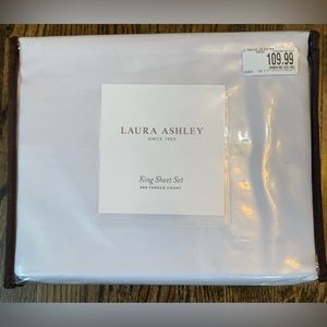 Laura Ashley FLAT SHEET ONLY!  Brand new from Bed Bath & Beyond.  NIB!